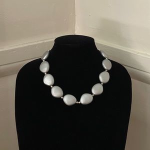 Chicos Silver tone necklace.